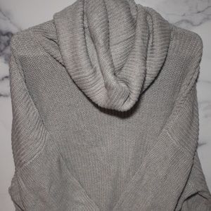 TULAROSA Grey Cowl Neck Sweater